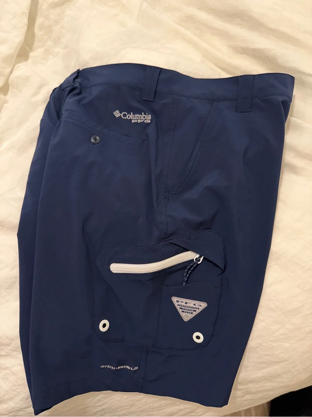 Bundle package:0)3 Columbia Men's PFG Omni-Shield Cargo Fishing Shorts-Size 32